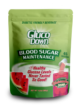 Load image into Gallery viewer, GLUCODOWN® Diabetic Friendly Beverage, Maintain Healthy Blood Sugar, Delicious Watermelon (45-Servings)