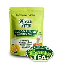 Load image into Gallery viewer, GLUCODOWN® Diabetic Friendly Beverage, Maintain Healthy Blood Sugar, Delicious Lemon Tea (45-Servings)