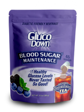 Load image into Gallery viewer, GLUCODOWN® Diabetic Friendly Beverage, Maintain Healthy Blood Sugar, Delicious Super Berry Tea (45-Servings)